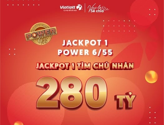 Vietlott thông báo cơ hội trúng thưởng 260 tỷ đồng