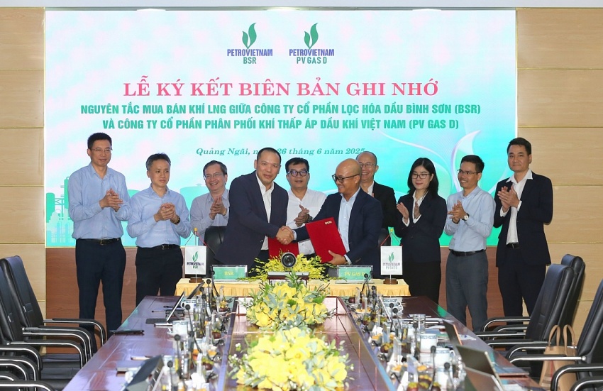 PV GAS bắt tay BSR cung cấp khí LNG cho Nhà máy Lọc dầu Dung Quất
