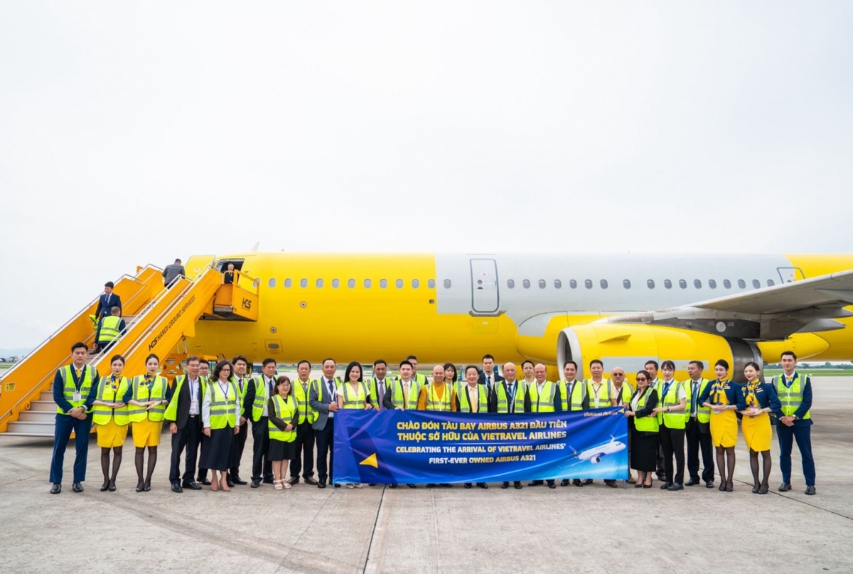 Vietravel Airlines đón máy bay Airbus A321 đầu tiên thuộc quyền sở hữu của hãng