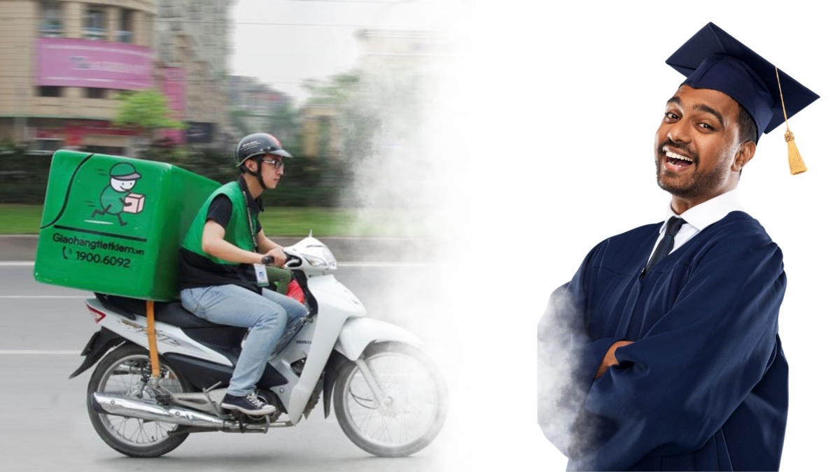 Tốt nghiệp Thanh Hoa, Bắc Kinh, Oxford,.. vẫn phải làm shipper: 5 bằng đại học không nuôi sống nổi, nhưng nghề giao hàng thì có