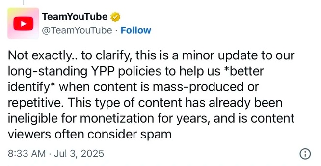 Video AI sắp hết đường sống trên YouTube?