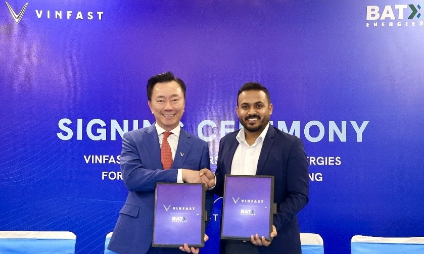 VinFast và BatX Energies ký kết hợp tác chiến lược xây dựng chuỗi giá trị pin tuần hoàn tại Ấn Độ