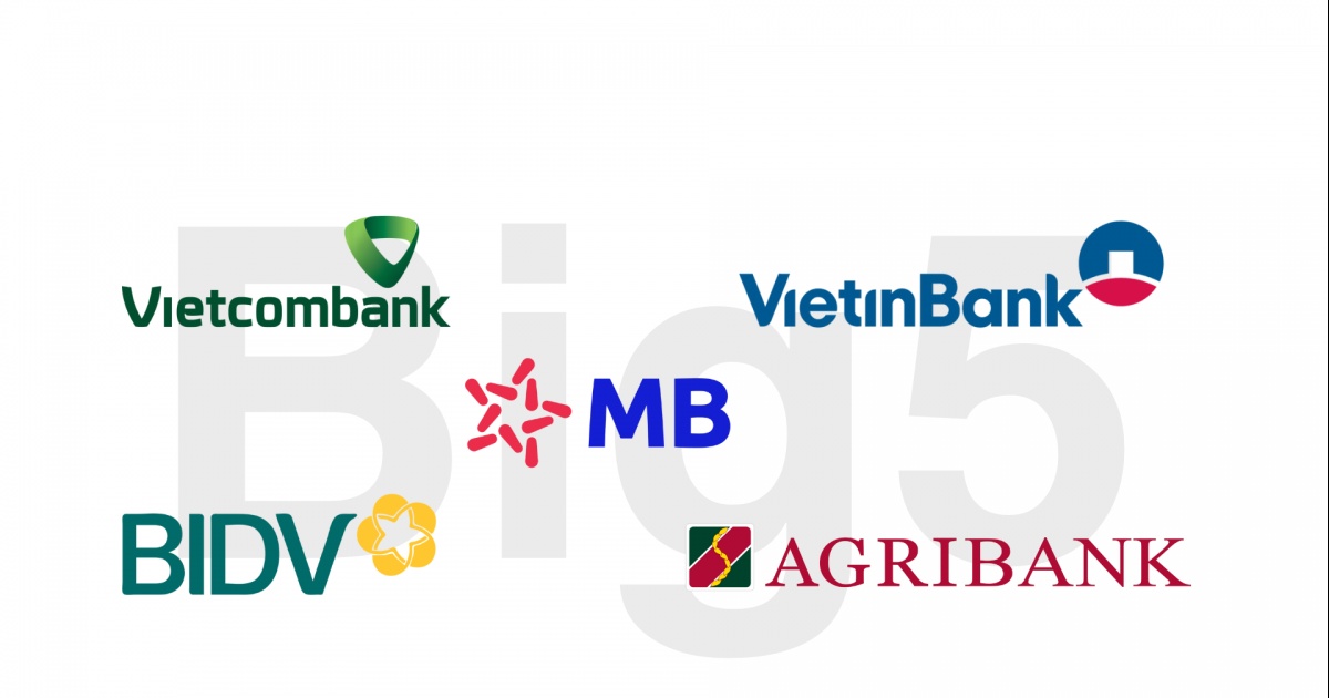 Big 5 ngân hàng hé lộ kết quả kinh doanh 6 tháng