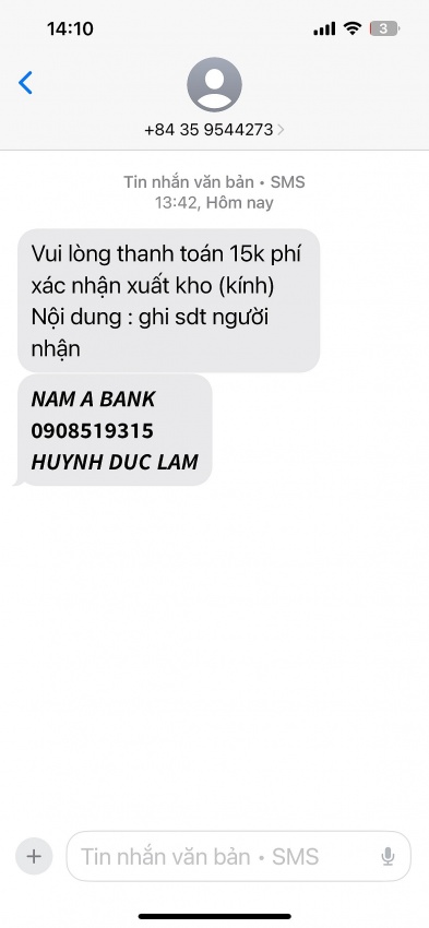 Cảnh báo số tài khoản lừa đảo đhahhan
