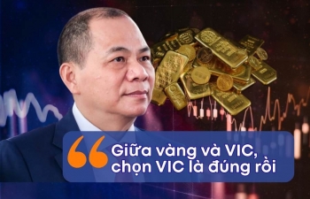 Từ ngày tỷ phú Phạm Nhật Vượng khuyên 'chọn VIC thay vì vàng': Cổ phiếu VIC đã tăng gấp đôi, còn vàng thì đứng giá