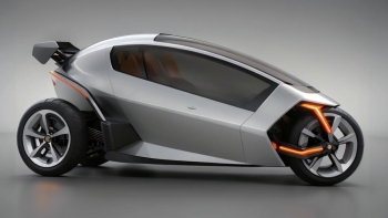 Siêu phẩm xe máy điện có khoang kín như ô tô, chạy 225km một lần sạc, thách thức cả Tesla