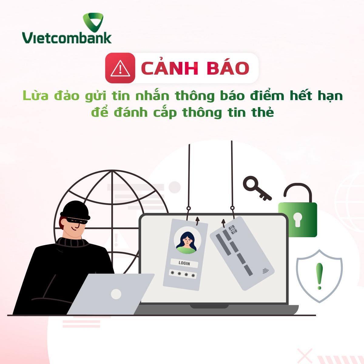 Vietcombank cảnh báo khẩn đến khách hàng về một hình thức lừa đảo hoàn toàn mới