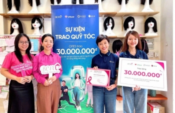 OPES cùng với VPBank và MSIG tham gia hoạt động gây quỹ tóc cho bệnh nhân ung thư