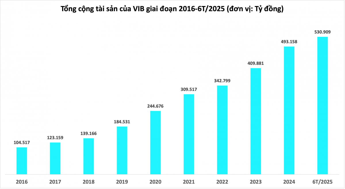 Chi phí rủi ro lao dốc, VIB bất ngờ bứt tốc lợi nhuận giữa năm 2025