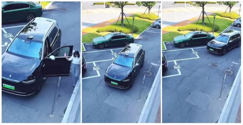 Tận mắt xem nữ tài xế phẩy tay, SUV triệu đô tự 'vào chuồng' như phim viễn tưởng