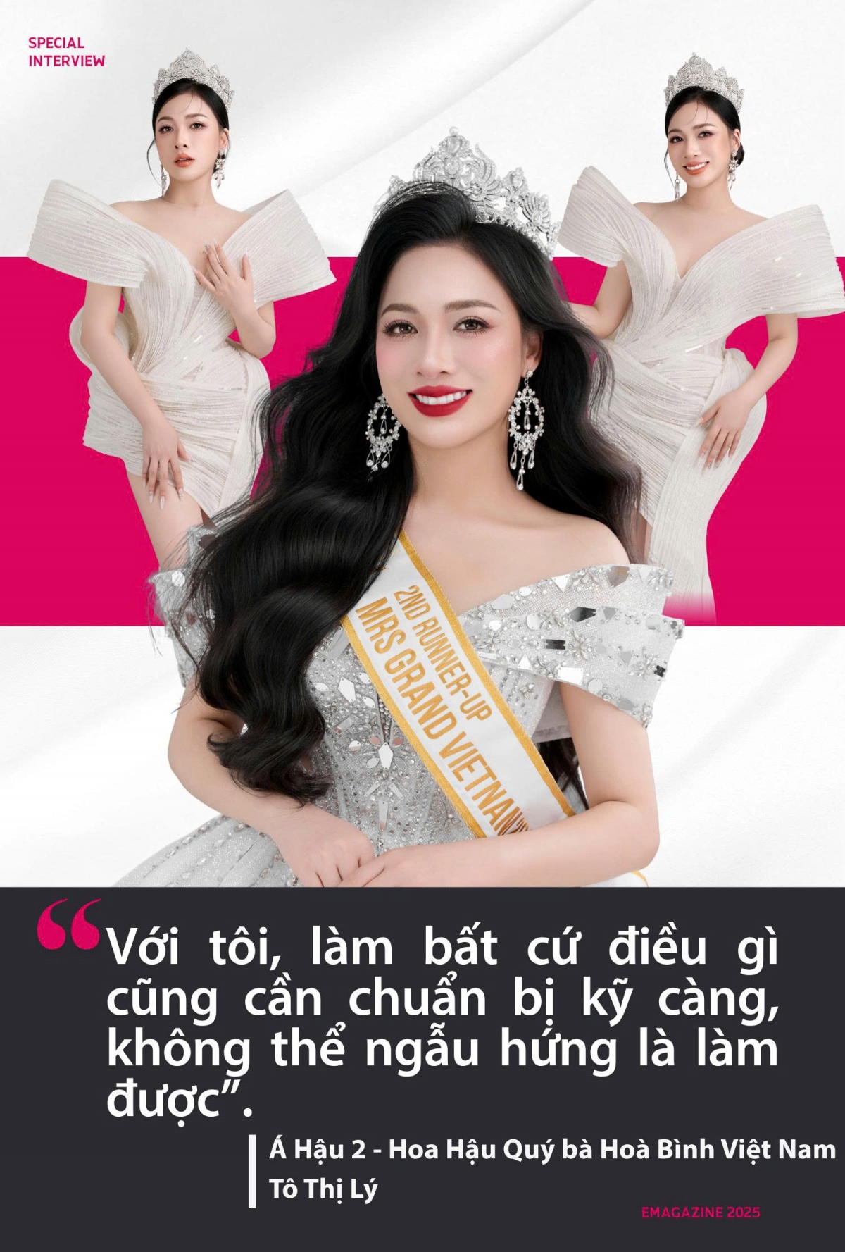 Từ Phó Tổng Giám đốc đến sàn diễn sắc đẹp - hành trình vượt qua vùng an toàn của một ‘bông hồng thép’