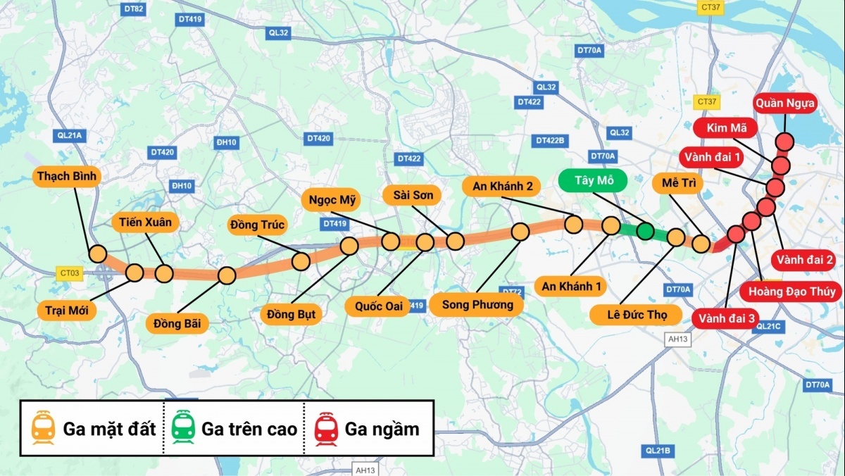 Tuyến metro 61.900 tỷ đồng sắp chạy qua 'mặt tiền' dự án 3 tỷ USD của Vinhomes