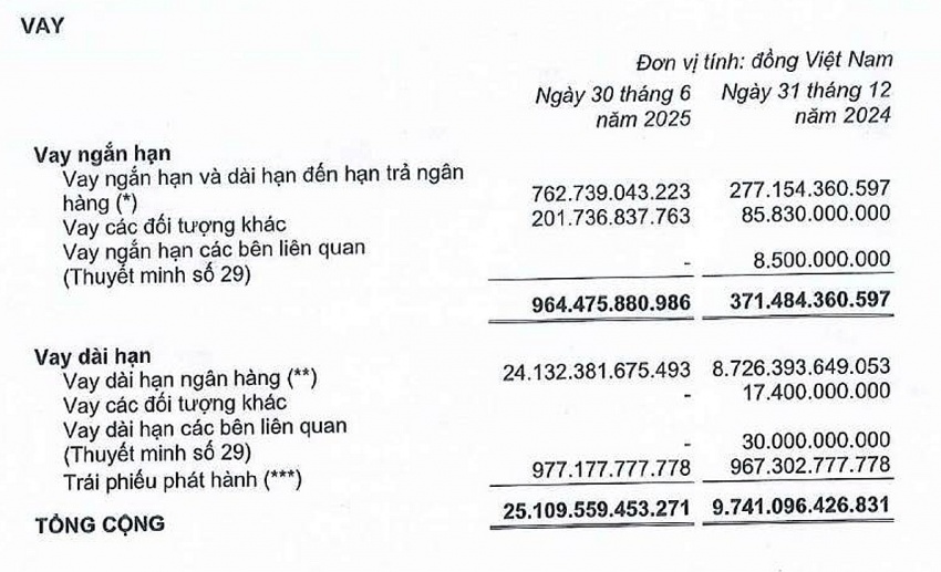 Dư nợ của Kinh Bắc tại một Big 4 tăng từ 7 tỷ lên hơn 6.000 tỷ: Doanh nghiệp này đang gom tiền làm gì?