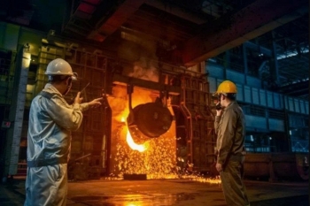 Lò cao số 1 tại dự án Hòa Phát Dung Quất 1 vận hành trở lại