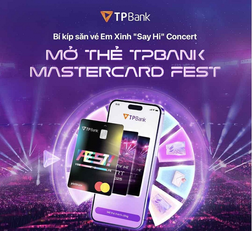 TPBank Mastercard FEST - Thẻ tín dụng siêu ưu đãi, dành riêng cho giới trẻ yêu concert và giải trí