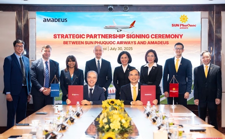 Sun PhuQuoc Airways bắt tay tập đoàn công nghệ du lịch hàng đầu thế giới