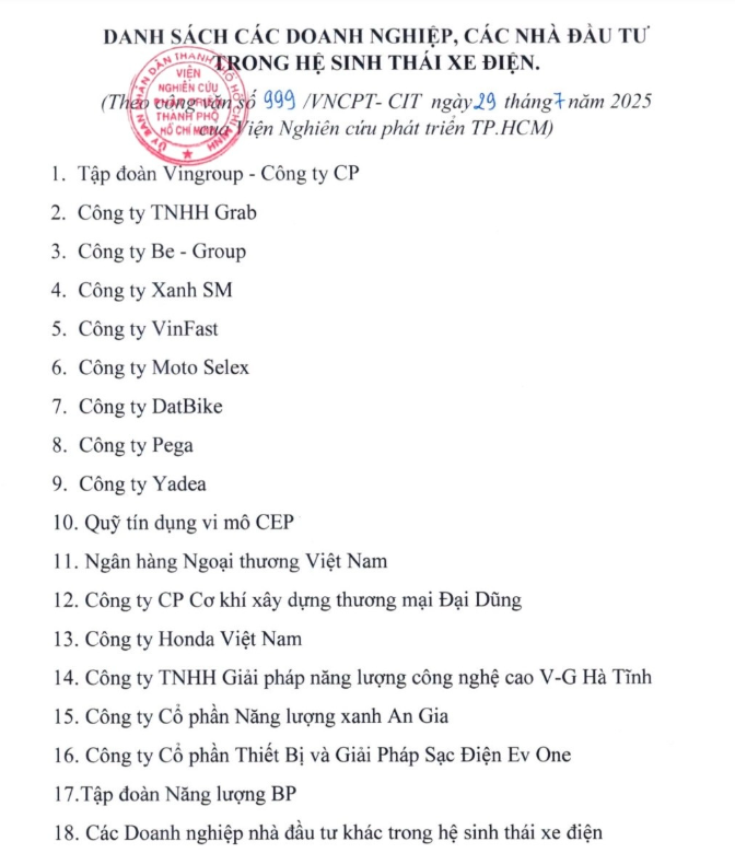TP. HCM kêu gọi Vingroup, Vietcombank, Grab, Be, Honda… chung tay hỗ trợ người dân chuyển đổi sang xe điện