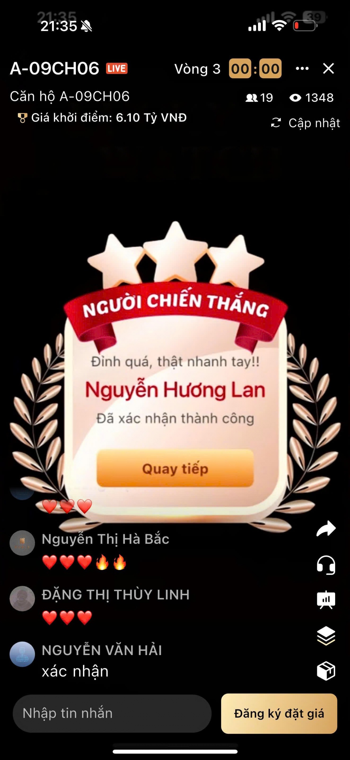 Khách trúng 200 triệu chỉ sau 1 giây và pha 'chốt giải' thần tốc nhất lịch sử livestream Sunshine Group