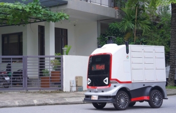 Lần đầu tiên tại Việt Nam, Viettel triển khai robot giao hàng tự động có sức chở 400kg