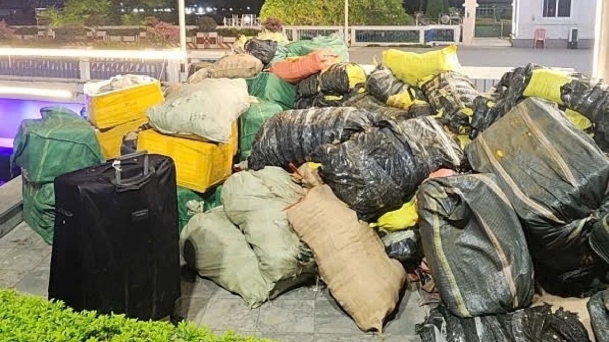 Hơn 7 tấn lạp xưởng cùng 2,6 tấn trứng gà non và 750 kg nầm lợn ngụy trạng kỹ nhưng vẫn bị phát hiện