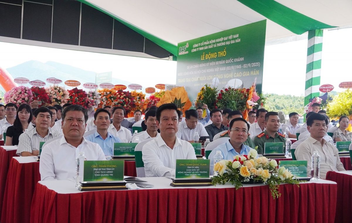 BAF Việt Nam khởi công Tổ hợp chăn nuôi công nghệ cao Gia Hân 2.000 tỷ đồng, hướng đến mục tiêu 10 triệu con heo