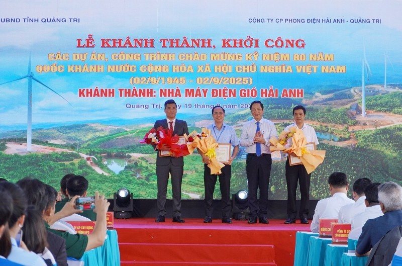 Quảng Trị khánh thành dự án điện gió tham gia cơ chế tín chỉ JCM đầu tiên tại Việt Nam, tổng vốn 1.500 tỷ đồng