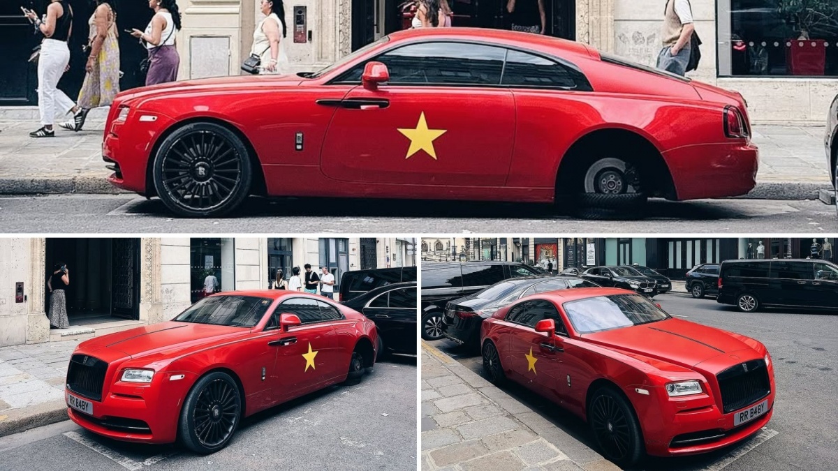 Chiếc Rolls-Royce 'cờ đỏ sao vàng' xuất hiện tại Paris thu hút hàng chục nghìn lượt tương tác: Có 1 chi tiết khiến nhiều người phải đặt ra câu hỏi
