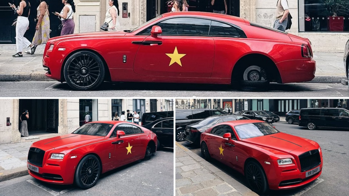 Chiếc Rolls-Royce 'cờ đỏ sao vàng' xuất hiện tại Paris thu hút hàng chục nghìn lượt tương tác: Có 1 chi tiết khiến nhiều người phải đặt ra câu hỏi