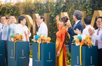 Tỷ phú Nguyễn Thị Phương Thảo gửi thông điệp xúc động tại Lễ Khánh thành Saigon Marina IFC