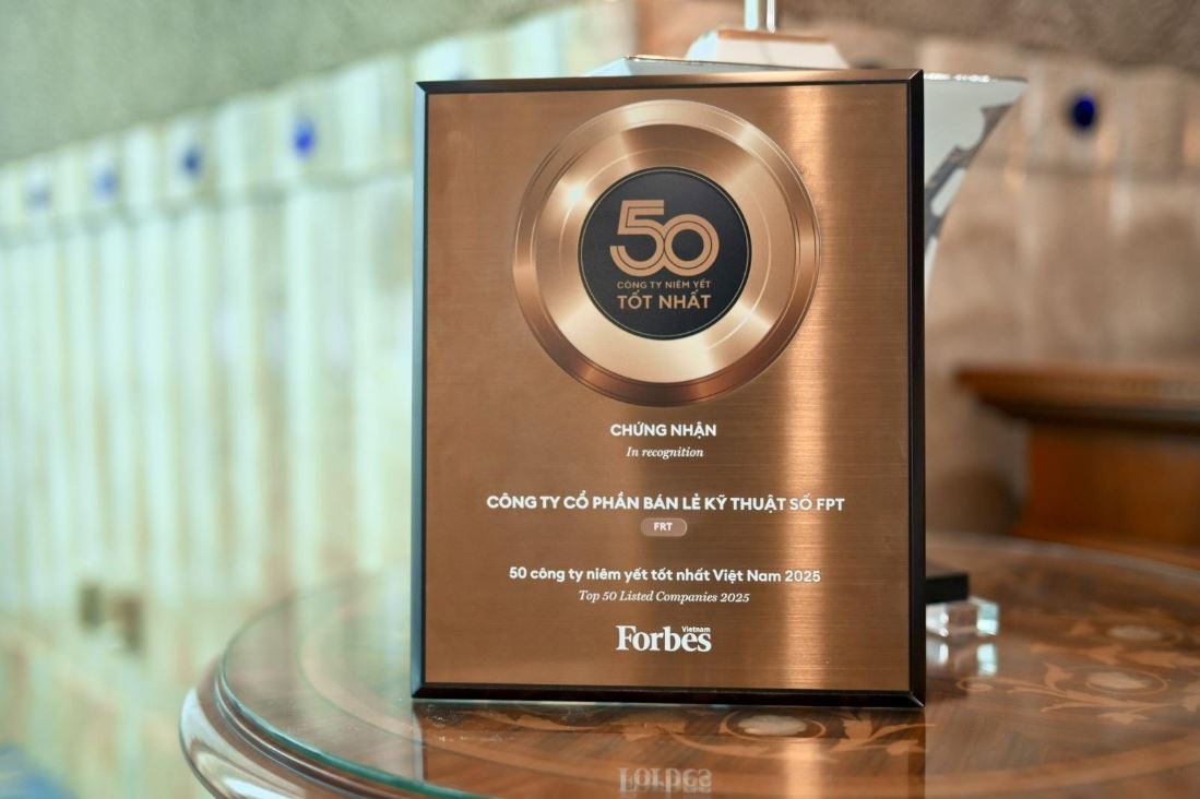 Forbes xướng tên FPT Retail trong Top 50 công ty niêm yết tốt nhất Việt Nam