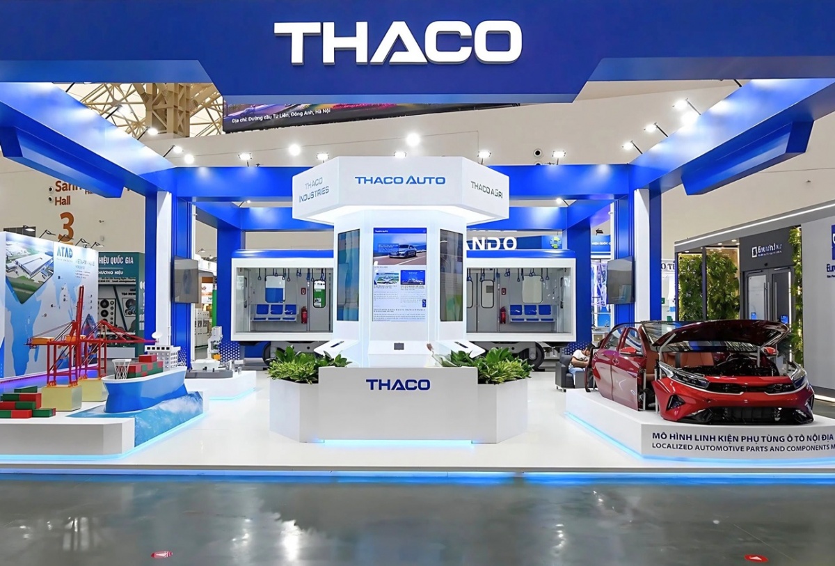 THACO đưa cả toa tàu, robot và cảng biển thu nhỏ vào Triển lãm thành tựu đất nước