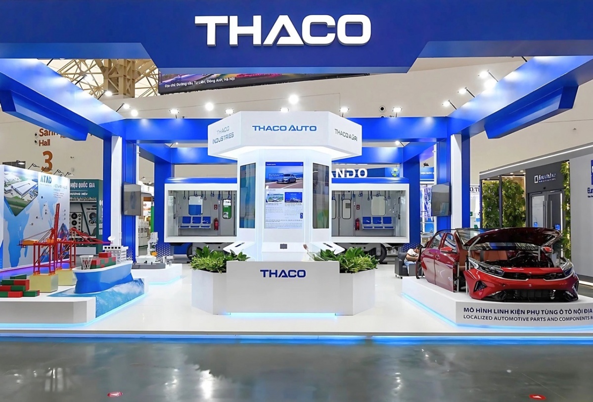 THACO đưa cả toa tàu, robot và cảng biển thu nhỏ vào Triển lãm thành tựu đất nước