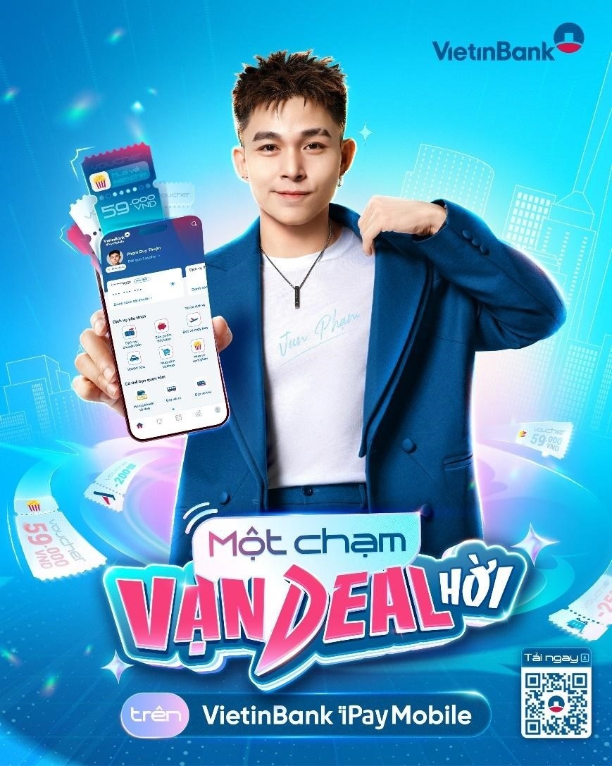 VietinBank kết hợp Jun Phạm tung bão “deal” độc quyền trên iPay Mobile