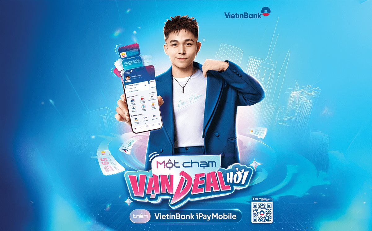 VietinBank kết hợp Jun Phạm tung bão “deal” độc quyền trên iPay Mobile