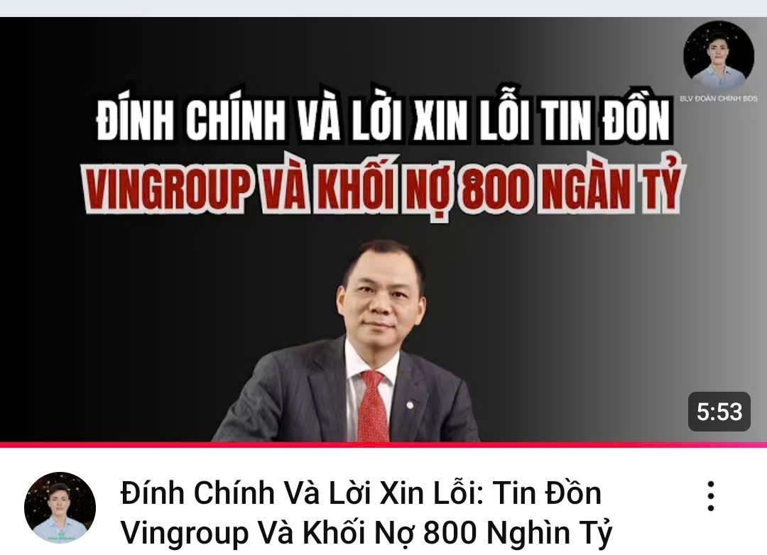 Bị Vingroup khởi kiện, nhiều tài khoản đã xóa nội dung xuyên tạc, nói lời xin lỗi vì thiếu hiểu biết