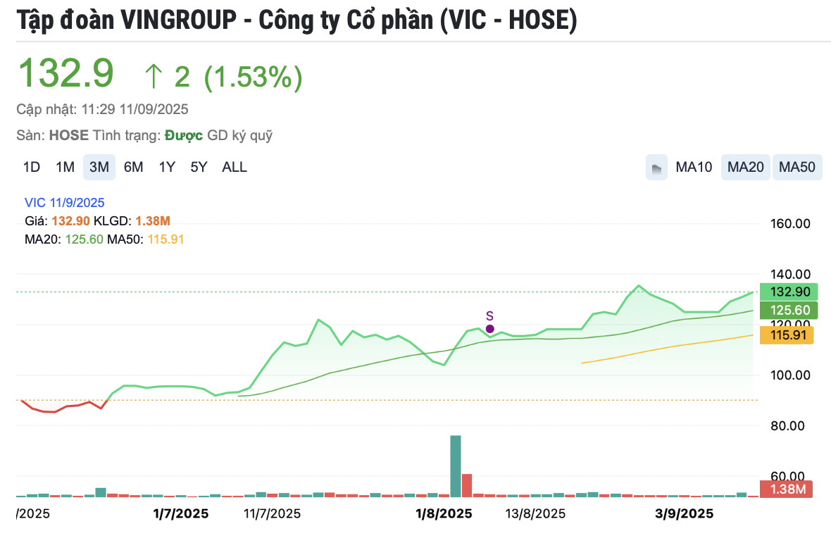 Nhóm cổ phiếu ‘họ Vin’ ngược chiều tăng mạnh sau tin vui từ vụ kiện