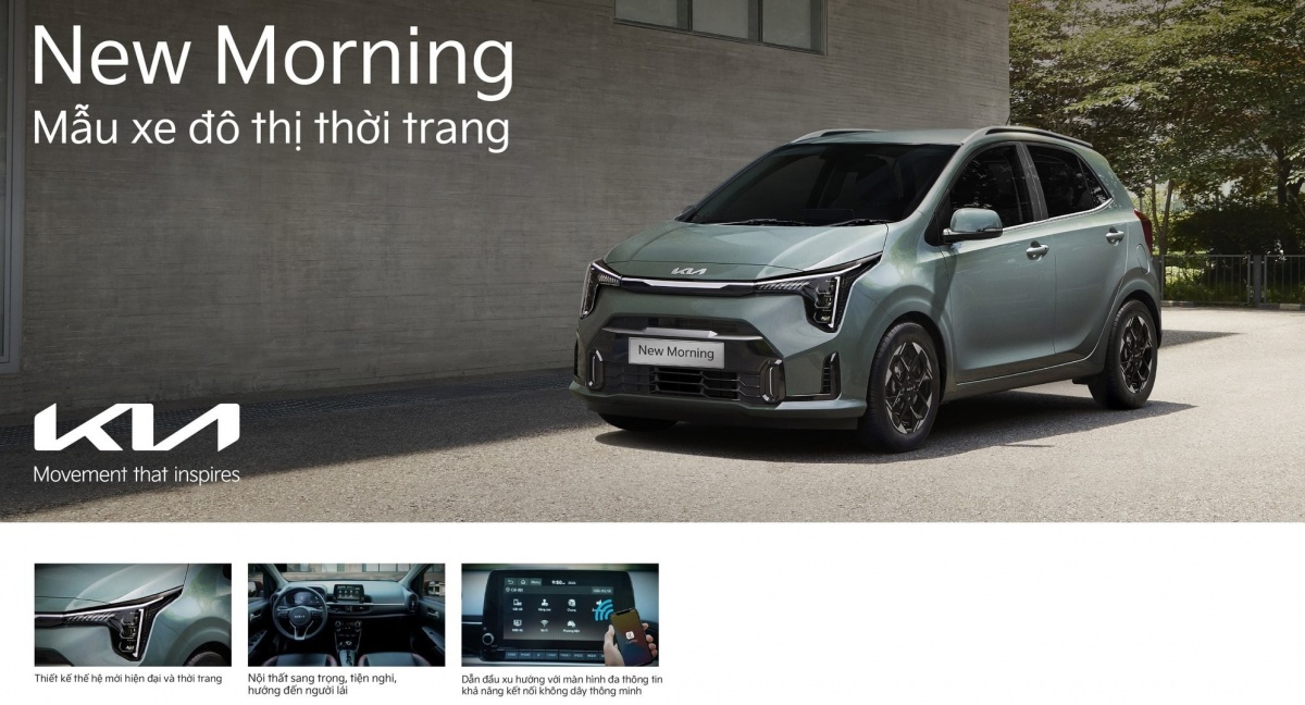Kia Morning 2025 về đại lý: Thiết kế có nhiều nét lai giữa Carnival và Sorento, trang bị vượt phân khúc, giá rẻ như cho để giành ‘vua phân khúc’?