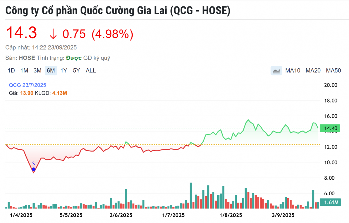 Quốc Cường Gia Lai (QCG) có động thái mới sau khi trả 600 tỷ đồng cho bà Trương Mỹ Lan