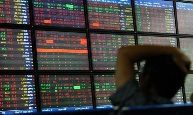 Theo đà đi xuống của chứng khoán thế giới, nhiều cổ phiếu lớn giảm giá |  Chứng khoán | Vietnam+ (VietnamPlus)