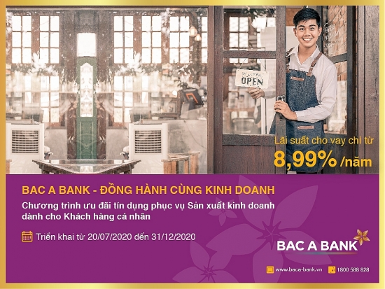 BacABank đồng hành kinh doanh cùng khách hàng cá nhân